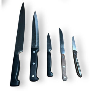 Vintage Random Lot of 5 Zwilling JA Henckels Professional Knives